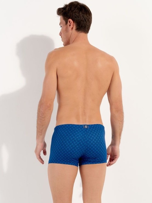 HOM Swimwear Hendaye blue swim boxer