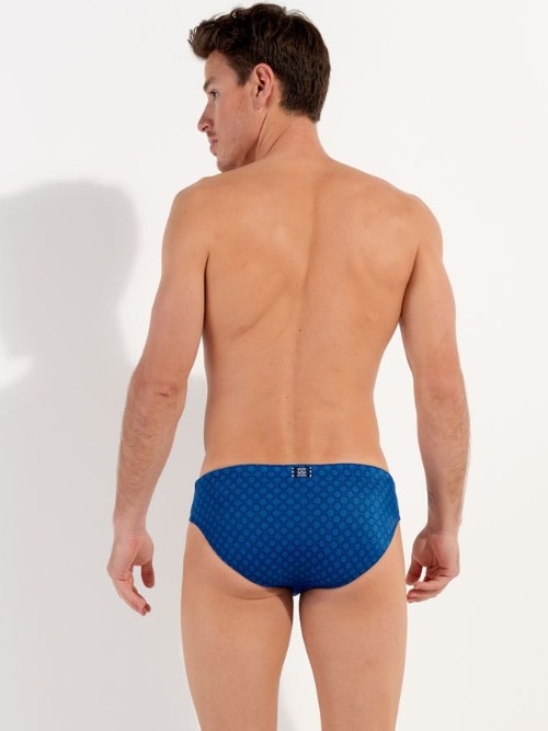 HOM Swimwear Hendaye blue swim brief