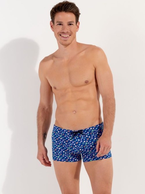 HOM Swimwear Socoa navy blue swim boxer