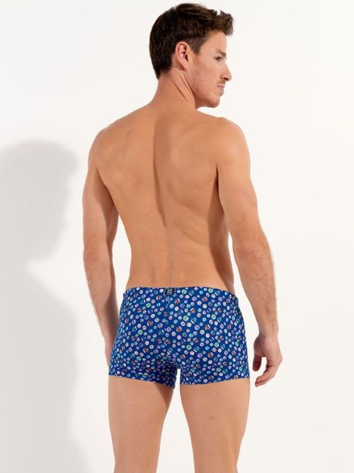 HOM Swimwear Socoa navy blue swim boxer