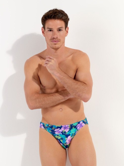 HOM Swimwear Balata navy blue swim brief