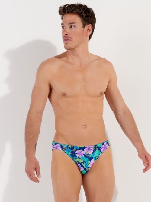 HOM Swimwear Balata navy blue swim brief