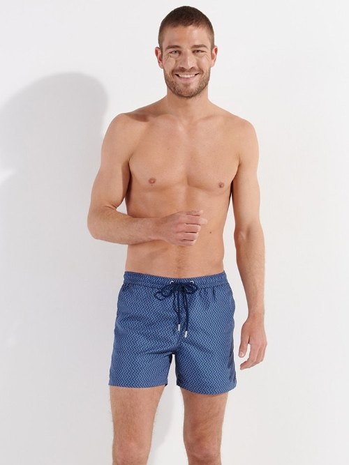 HOM Swimwear Morny navy blue swimshort
