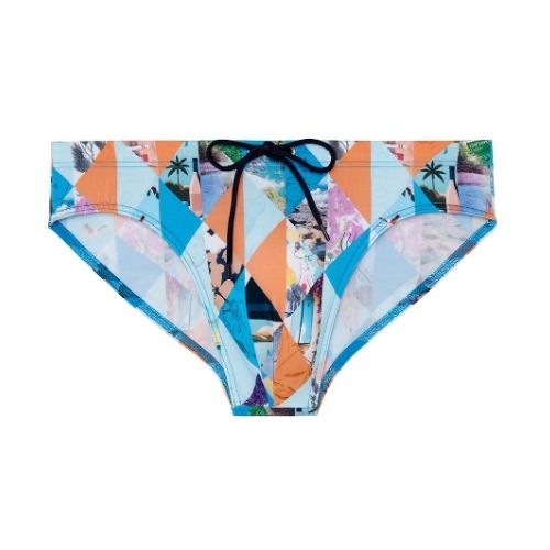 HOM Swimwear Port Cros blue swim brief