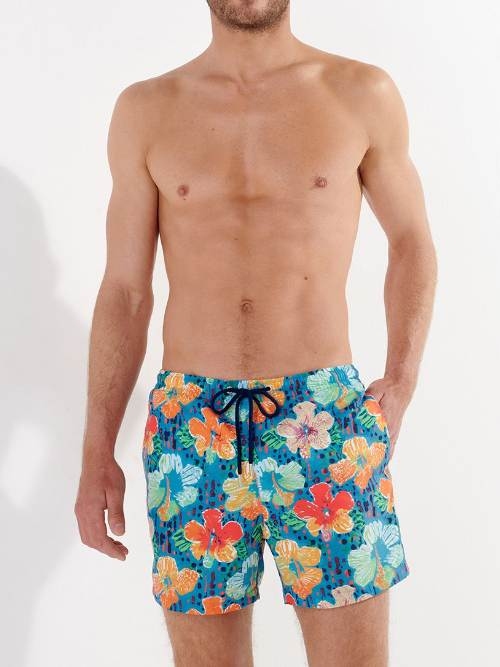 HOM Swimwear Dino aqua swimshort