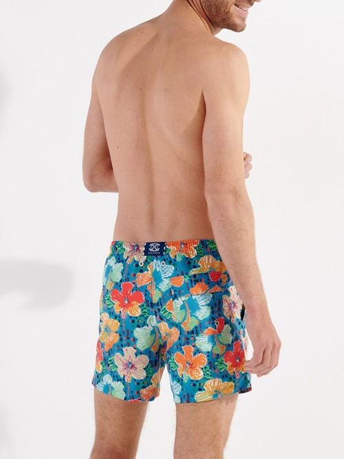 HOM Swimwear Dino aqua swimshort