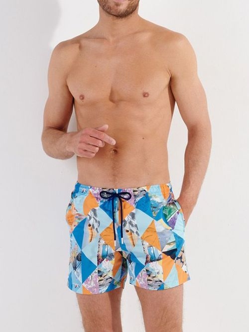 HOM Swimwear Port Cros blue swimshort