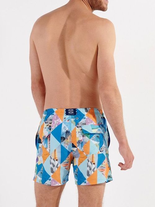 HOM Swimwear Port Cros blue swimshort