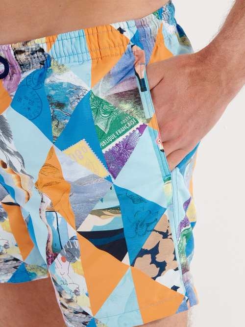 HOM Swimwear Port Cros blue swimshort