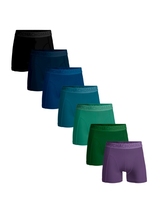 Muchachomalo Solid  black cotton boxer short