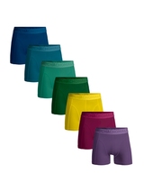 Muchachomalo Solid  blue cotton boxer short