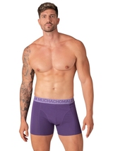 Muchachomalo Solid  black cotton boxer short