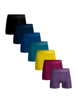 Muchachomalo Solid  black cotton boxer short