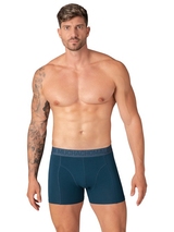 Muchachomalo Solid  black cotton boxer short