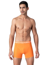 Muchachomalo Solid  black cotton boxer short