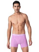 Muchachomalo Solid  black cotton boxer short