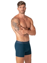Muchachomalo Solid  black cotton boxer short