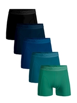 Muchachomalo Solid  black cotton boxer short
