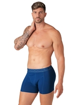 Muchachomalo Solid  black cotton boxer short