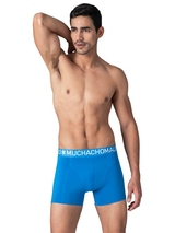 Muchachomalo Solid  black cotton boxer short