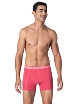 Muchachomalo Solid  black cotton boxer short