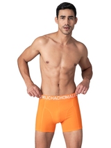 Muchachomalo Solid  black cotton boxer short