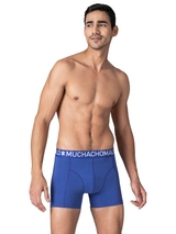 Muchachomalo Solid  black cotton boxer short
