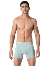 Muchachomalo Solid  black cotton boxer short