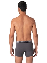 Muchachomalo Solid  black cotton boxer short