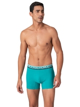 Muchachomalo Solid  green cotton boxer short