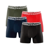 Muchachomalo Solid  navy blue cotton boxer short