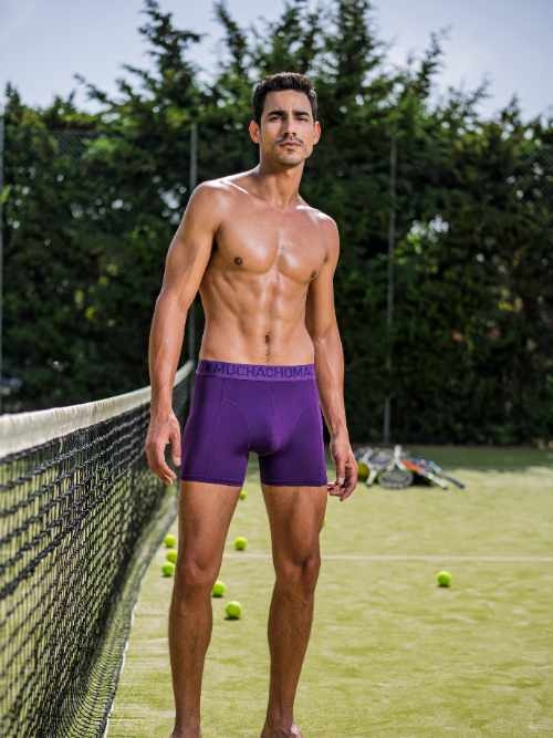 Muchachomalo Solid  black sport boxershort