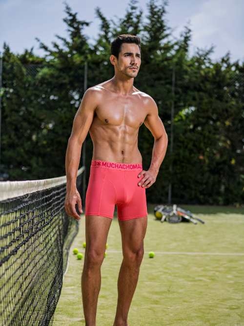 Muchachomalo Solid  black sport boxershort