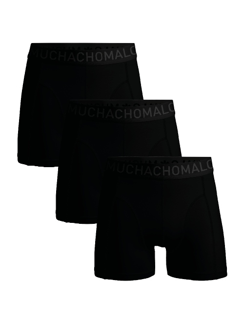 Muchachomalo Solid  black sport boxershort