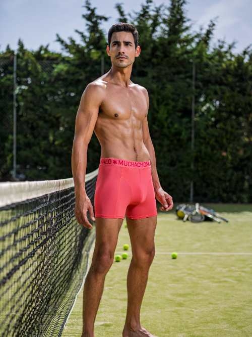Muchachomalo Solid  pink sport boxershort