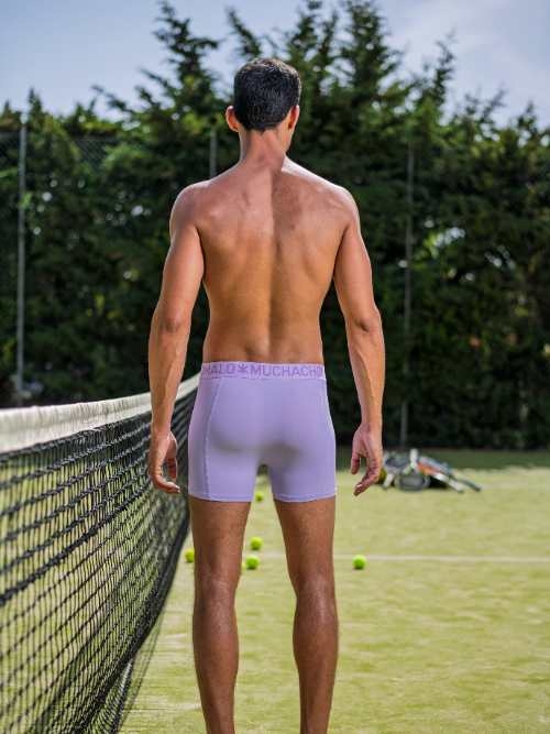 Muchachomalo Solid  purple sport boxershort