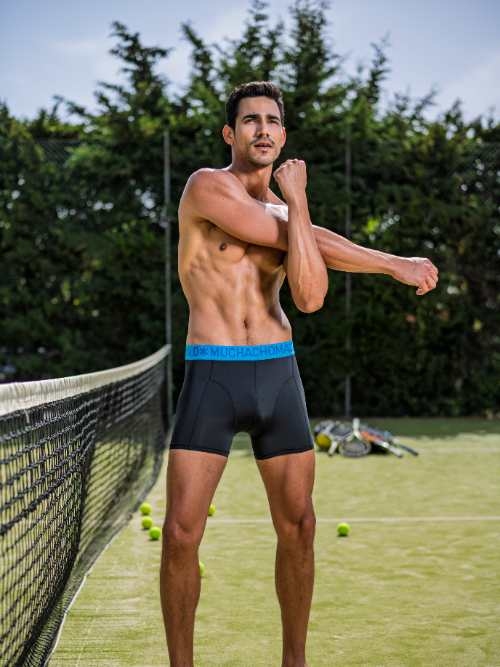 Muchachomalo Solid  black sport boxershort