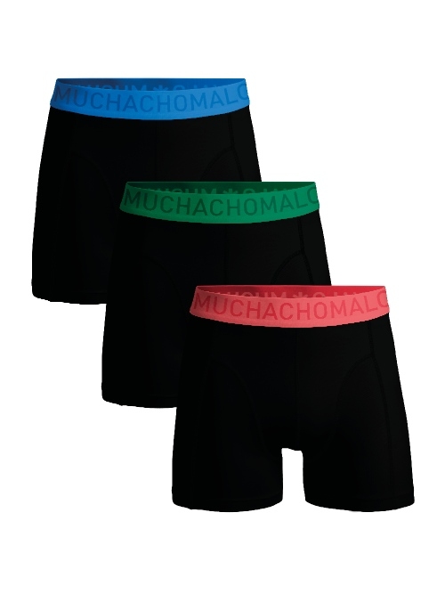 Muchachomalo Solid  black sport boxershort