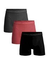Muchachomalo Solid  black cotton boxer short