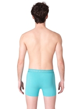 Muchachomalo Solid  blue cotton boxer short