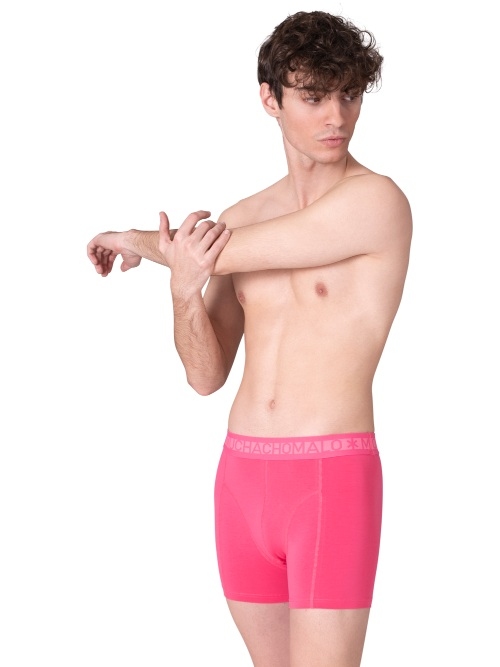 Muchachomalo Solid  blue cotton boxer short