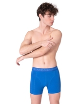 Muchachomalo Solid  black cotton boxer short