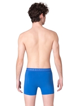 Muchachomalo Solid  black cotton boxer short