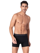 Muchachomalo Solid  beige cotton boxer short