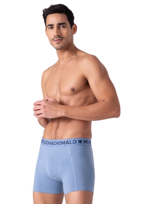 Muchachomalo Solid  orange cotton boxer short