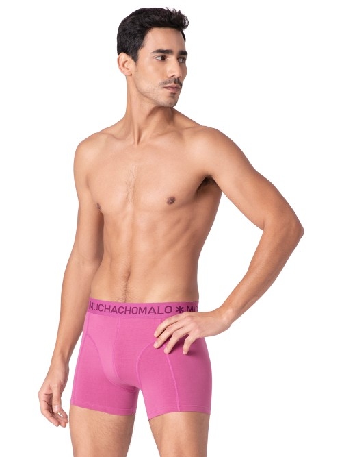 Muchachomalo Solid  blue cotton boxer short