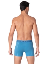 Muchachomalo Solid  blue cotton boxer short