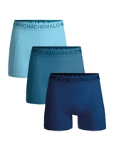 Muchachomalo Solid  blue cotton boxer short
