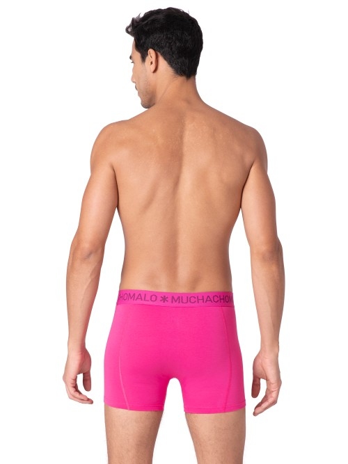 Muchachomalo Solid  black cotton boxer short