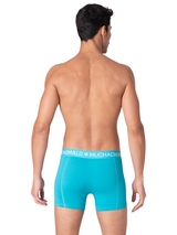 Muchachomalo Solid  black cotton boxer short